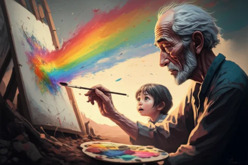 虹を紡ぐキャンバス