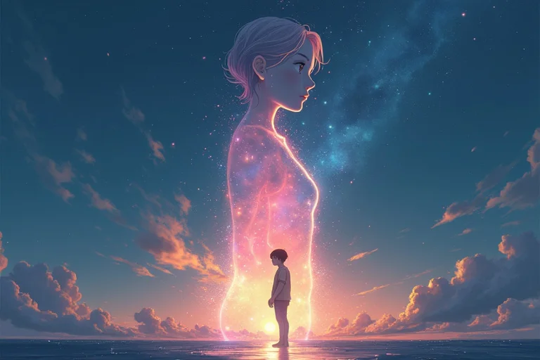 色彩のざわめき、君が溶けた空