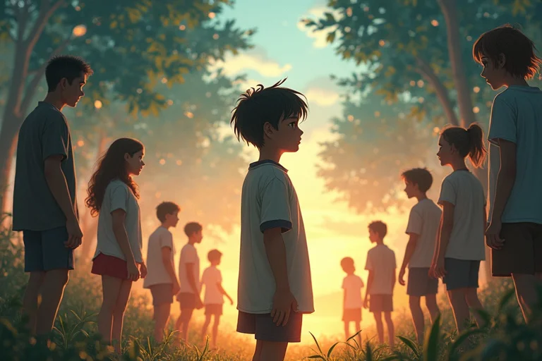 オーロラを分け与えた少年