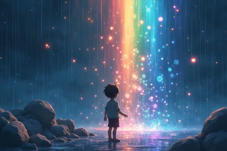 結晶の空、虹の雨