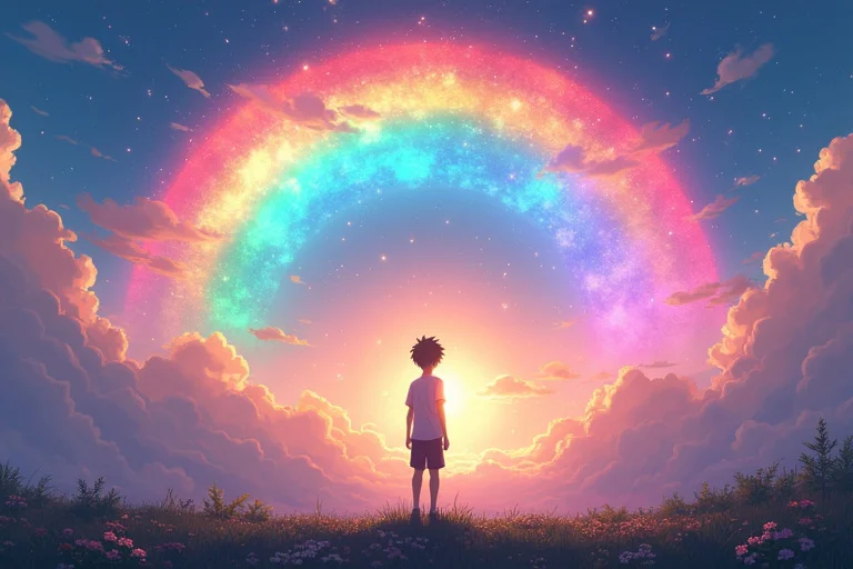 無色の虹、きみがいた空