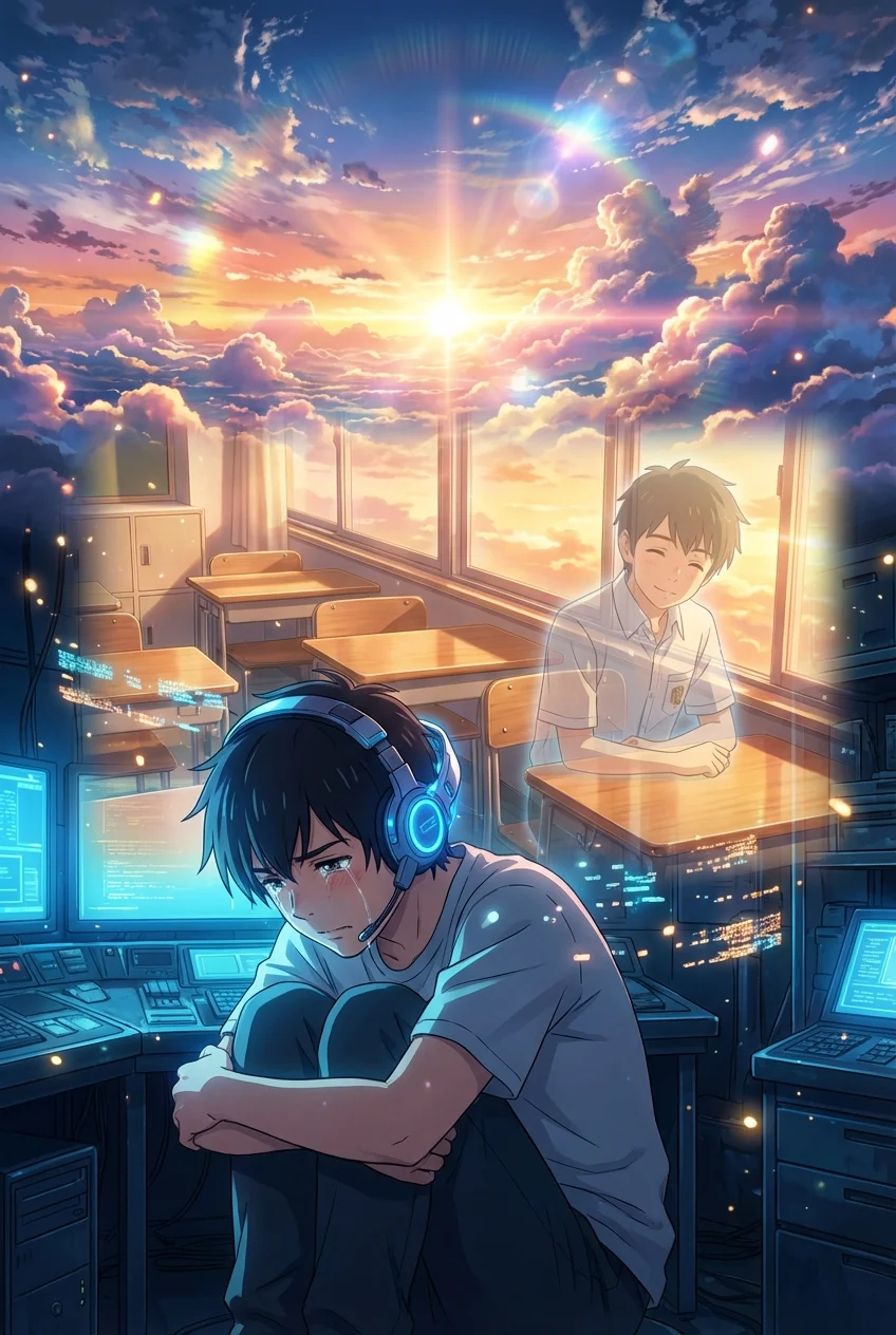 青色が灼きつく