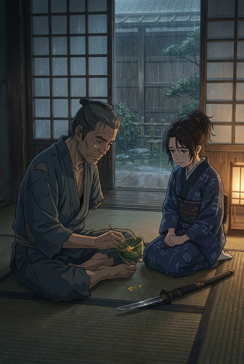 欠けた月と黄金の継ぎ目