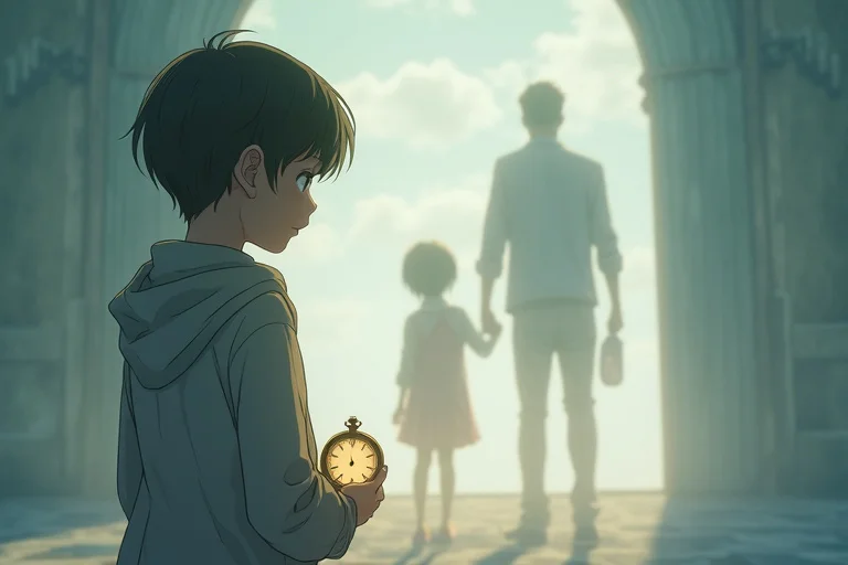 無彩色のパレットと、色の見えない家族