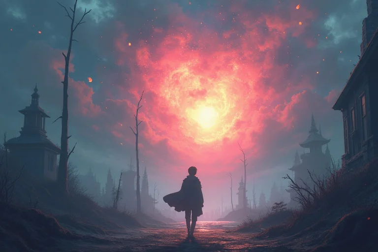 灰色のカンバスに咲く虹