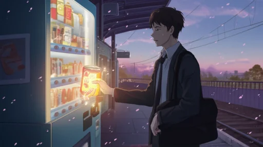 午前七時三十二分の自動販売機