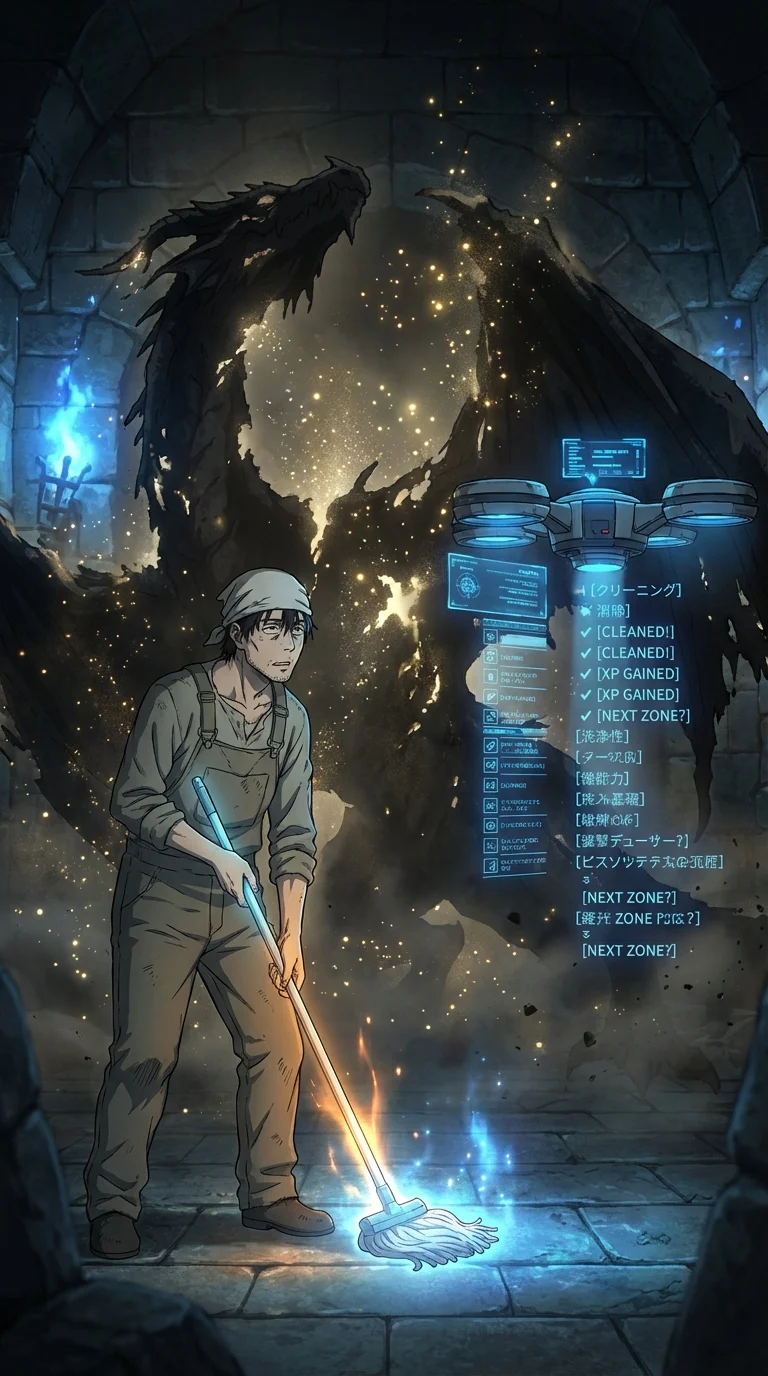 【悲報】底辺ポーターの俺、S級ドラゴンを『頑固な汚れ』として拭き取ってしまう