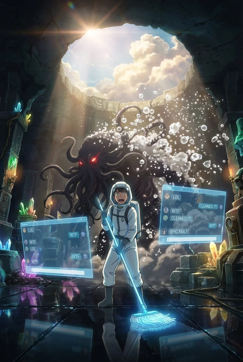 『掃除の時間です』―S級迷宮の汚れを落としたら、ラスボスごと消滅させてしまった件